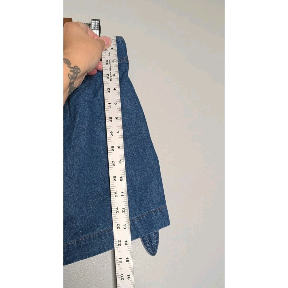Madewell Denim Jean Micro‎ Mini Skirt Size XS Elastic Waist Cute Skirt - Picture 5 of 16